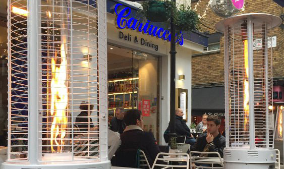 Commercial Heaters for Restaurants - Carluccio restaurant image